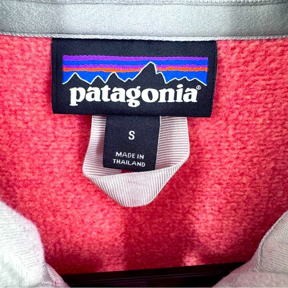 Patagonia Pink and Gray full Zip Jacket with Stand-Up Collar - Picture 5 of 7